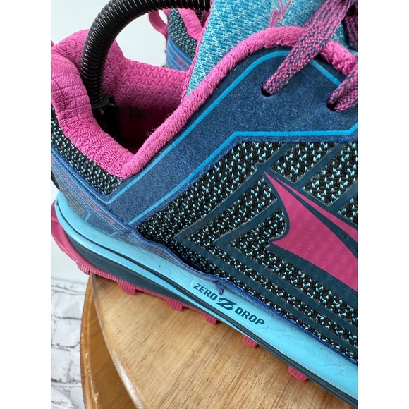 Altra Timp 1.5 Womens Trail Running Shoes Blue Pink Zero Drop Size 11 - Picture 4 of 14